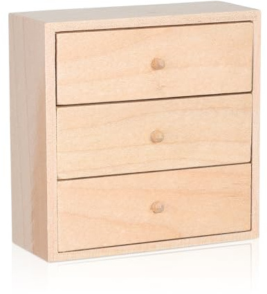Vaguelly Miniature Wooden Cabinet 1/12 Scale Doll House Furniture Mini Storage Cabinet for Bedroom Living Kitchen Decor