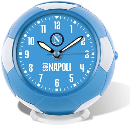 Orologio sveglia analogica al quarzo da tavolo ufficiale Napoli