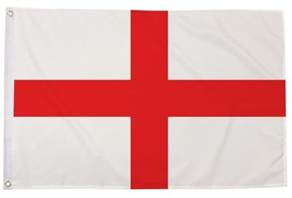 Flagmax Bandera de San Jorge Inglaterra – Bandera de la Cruz Inglesa de San Jorge (240 cm x 150 cm)