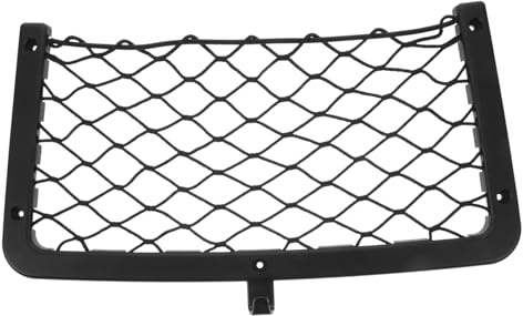 FOYTOKI Auto Netztasche 36 x 18cm Elastisch Mit Befestigungsschrauben Für Autositz Kofferraum Und Wohnmobil Organizer Flexible Fahrzeug Aufbewahrungstasche Für Autozubehör Und Werkzeuge