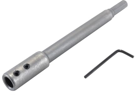 Alide 3/8 Inch Shank Forstner Drill Bit Extension - 169 mm Length, for Extra Deep Hole Milling and Openings