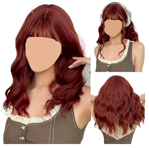 Peluca sintética corta ondulada estilo bob, color lila claro, for mujer. Resistente al calor, ideal for cosplay y uso diario(WL1065-1)