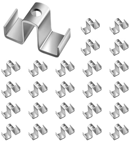 Juego de abrazaderas de sillín – Soportes de montaje industriales de zinc, fijación de rejillas de suelo, herrajes para terrazas de metal, estabilizador de pisada, conector de plataforma para