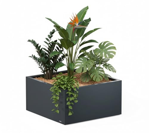 herstera Garden Cube Low L Metall Pflanzkasten quadratisch 100x100x50 cm