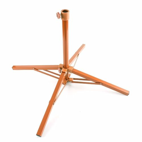 Homeponnew Pied de parasol pliable pour parasol – Support d'ancrage portable en métal robuste pour parasol de plage et de jardin (quatre pieds)