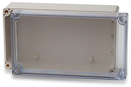 edi-tronic ABS tomt hölje transparent 158 x 90 x 60 mm industrihus IP66 plasthölje