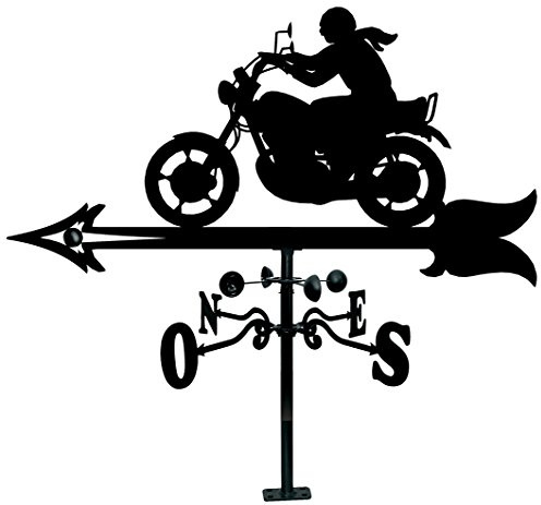 Arthifor Veleta Tejado Silueta Motorista, Negro mate