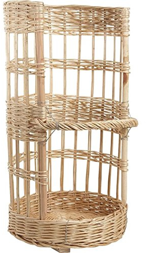AUBRY GASPARD - Portadora de pan de mimbre, diámetro 38 cm