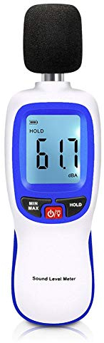 Sonomètre Ejoyous, Portable Digital Decibel Meter Mesure du Bruit Audio 30-130dBA, mA Pour le Contrôle de la Qualité Sonore