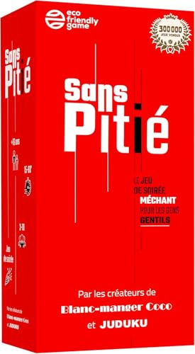 Sans Pitié Brettspiele von Blanc Manger Coco & Juduku – hergestellt in Frankreich – Gesellschaftsspiel mit 600 Karten – lustiges Geschenk