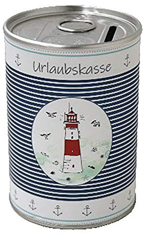 Metall-Spardose/Büchse ┼ witzige Geschenk-Idee zu Geburtstag und/oder Hochzeit (Urlaubskasse)