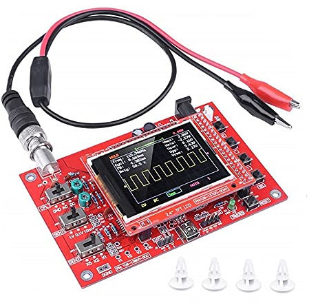 Oscilloscope numérique 1 Msps Écran LCD TFT 2,4 + sonde crocodile de test entièrement soudée assemblée pour DSO138