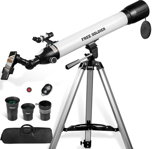 Telescopes for Adults High Powered, 700x90mm AZ Astronomical Professional Refractor Telescope for Beginners Astronomy with Advanced Eyepieces, Cool Astronomy for Christmas, White