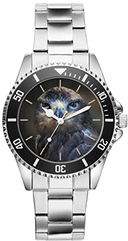 KIESENBERG Herrenuhr Eule Fan Armbanduhr Geschenk Analog Quartz Metallband Uhr 21207