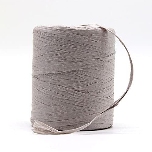 LIUXIN Baumwoll-Bast-Garn, festes Garn zum Häkeln von Bast-Taschen, beliebtes Sommer-Bast-Band, DIY-Handstricken, Bast-Strohhüte, 180 Meter