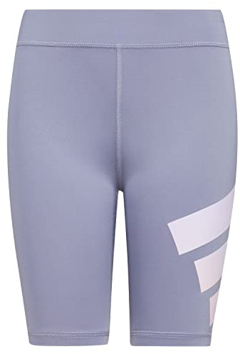 adidas Girls' AEROREADY® Graphic Bike Short, Silver Violet, 6