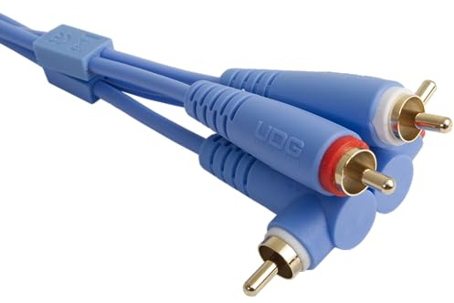 UDG Câble audio RCA droit - RCA coudé bleu 3m