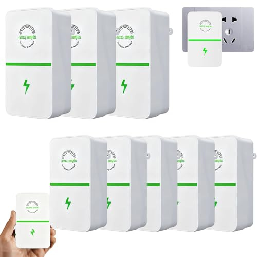 28KW Économiseur D'énergie, Boîte électrique Intelligente Économiseur D'énergie Boîte AC 90V-250V Economiseur d'énergie, Coffre-Fort Domestique boîte à Haute économie d'énergie pour Les (8Pack)