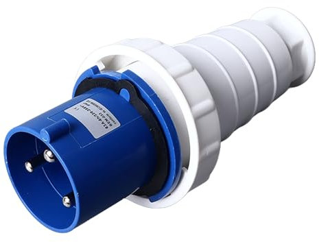 Connettore Industriale, Connettore di Alimentazione 63A 220-250V ABS Ottone Impermeabile Maschio Femmina per l'industria (BEM-033)
