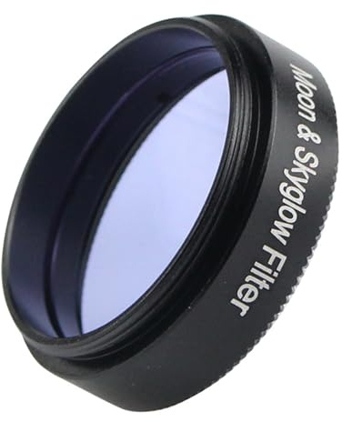 Mumuve Teleskop Mondfilter 1,25 Zoll Graufilter mit Metallrahmen Optisches Glas für astronomische Okular Planeten Rostfreier Filter
