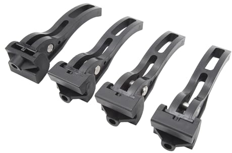 4 Stück dreifach gefaltete Laderaumabdeckung, Faltbare Laderaumabdeckung, passend für Fahrzeuge, wasserdichte, Harte oder weiche LKW-Laderaumabdeckungen, kompatibel für