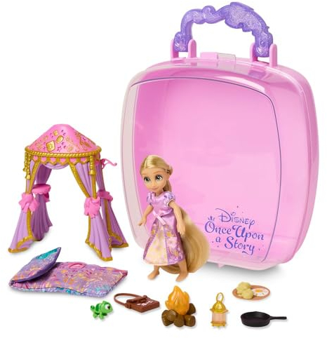 Disney Store Mini poupée officielle Raiponce Once Upon a Story - Poupées de princesse emmêlées de 12,7 cm - Jouets pour filles - Cadeaux d'anniversaire pour filles de 4 ans