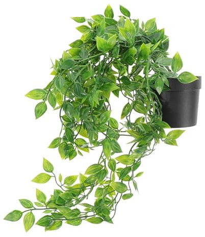 IMIKEYA 2pcs Simulated Potted Plants Realistic Plants Small Artificial Hanging Decor for Indoor Use Faux Hanging Indoor for Home Office Artificial Decor