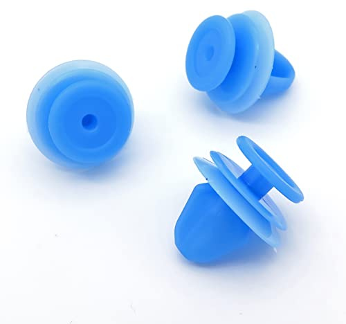 VVO Fasteners- Blue Plastic Side Skirt, Sill Moulding Cover Trim Clips for Peugeot 308, (Pack of 10)