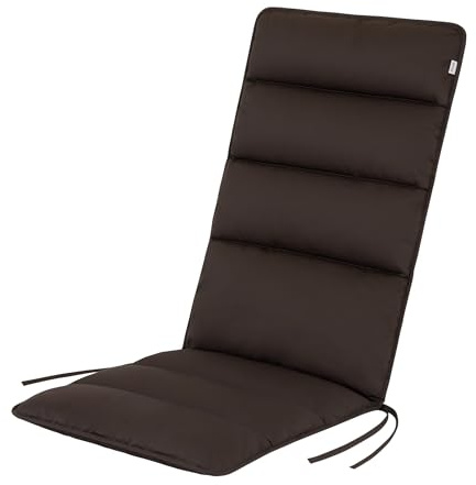 HAVE A SEAT Living - Hochlehner Auflage | Flair (1 St.) - Sitzpolster Outdoor 120x48 cm - Bequem, Wetterfest, Waschbar bis 95° C, Ergonomisch - Made in Germany (1 Stück | 120x48 cm, Braun)