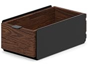 Oakywood - Schublade Schreibtisch Organizer - Kleiner Aufbewahrungsbox aus Massivholz, Dokumentenhalter - Büro Organizer, Schubladen Box - für Büro Zuhause - Schwarz, Walnuss - Größe Einzeln