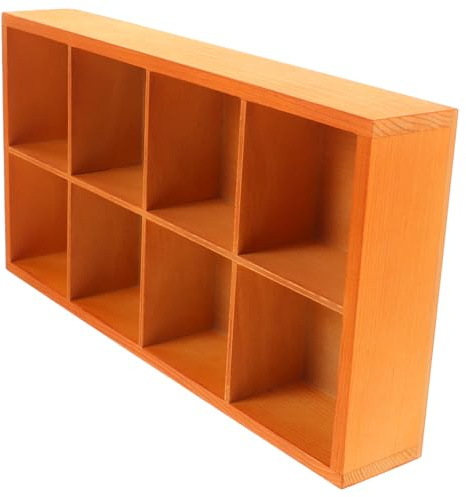 OFFSCH Caja Organizadora de Bolsitas de Té de Madera de Pino con Compartimentos Soporte para Bolsas de Azúcar Snacks y Joyería Diseño Vintage con Tapa Transparente para Oficina y Hogar