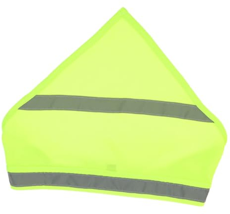 Gadpiparty Reflektierendes Hundehalstuch aus Strapazierfähigem Polyester Leuchtendes Welpen Scarf für Nachtspaziergänge Modisches Verstellbares Haustierhalstuch in Neon gelb Hohe