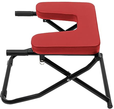 Foldable Yoga Headstand Bench, Headstand Fitness Training Chair with Anti-Slip Handrails Comfortable Panel and Pull Pin Anti Slip Pads Multi Functional Yoga Inversion Chair for Bedrooms Gyms Etc