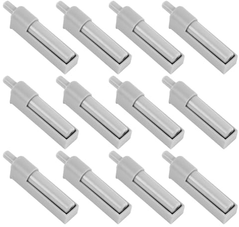 12 PCS Amortisseur de Porte de Meuble, Amortisseurs Porte Placard Push to Open, Système Poussoir pour Portes de meubles et armoires, pour Cuisine, Salle de Bain, Tiroirs et Rangements