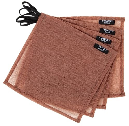 Lunatec Odor-Free Kitchen Dishcloths. A Scrubber and scouring pad for All Surfaces. (4-Pack)