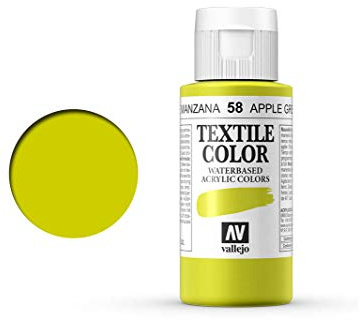 Textilfarbe Vallejo Textile Color 40058 Apple Green (60ml)