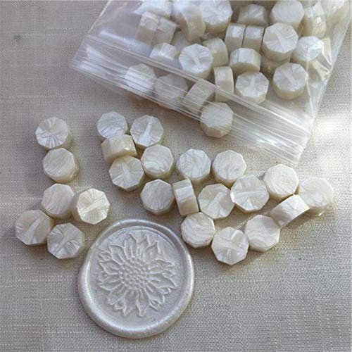 BTKNOO 100Pcs / Lot Retro Stempeln Siegelwachs Bunte Perlen Wachssiegelstempel für Umschlagdokumente Hochzeitsgeburtstagsfeier Einladung, 03