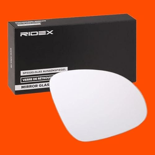 RIDEX 1914M0034 Cristal de espejo retrovisor exterior convexo calefactable derecha compatible con VW GOLF VI 5K1 Passat B6 Variant 3C5 Golf V Hatchback 1K1 Passat B5 GP Variant 3BG, 3B6 Eos 1F7, 1F8