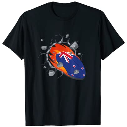 Neuseeländisches Rugby Union Trikot 2019 Fans Kit Kiwi-Unterstützer T-Shirt