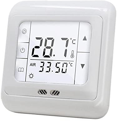 Termostato programmabile – Termostato ambiente per riscaldamento a pavimento – Termostato WiFi, LCD digitale programmabile, termostato wireless regolatore di temperatura