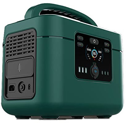 Pacco Batteria al Litio di Backup da 1050 Wh, Centrale elettrica Portatile 1200 W, Alimentazione di più dispositivi, con Pannello di Ricarica Wireless, Adatto per Campeggio all'aperto, accumulo di e