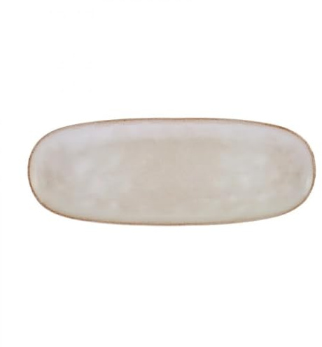KARACA Aria Reactive Plato de servir, 38 cm, beige, Elegancia, Diseño Orgánico, Cocina, Comedor y Exterior, Colores y Patrones, Diseño Elegante y Único