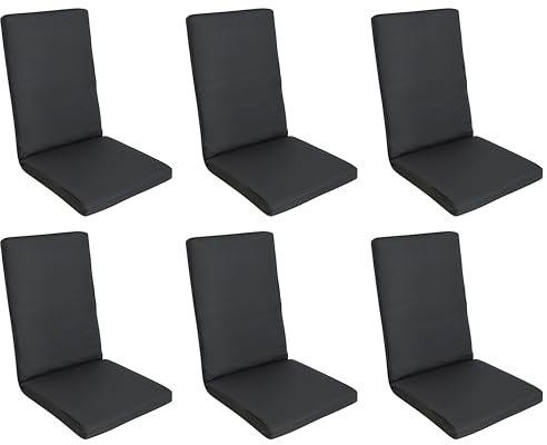 Gardissimo 6 x Luxus Hochlehner Auflage 2537, auch für Movesessel geeignet