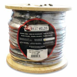 Best Welds Welding Cable, 2 AWG, 8 ft, High Tong Elctrode Holder, 200 A, Brass, Cable Connector, 1/0 to 3/0 Capacity, Male