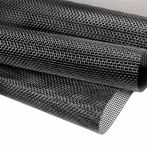 MAISHI Premium 60x86 Rip-Resistant Pet Screen - Extra Strong Polyester Mesh for Dog & Cat Proof Windows, Sliding Doors & Patio (Black)