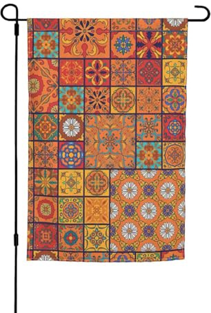 Groupe de drapeaux marocains à imprimé géométrique pour jardin, maison, cour, extérieur, ferme, décoration de vacances, 30,5 x 45,7 cm