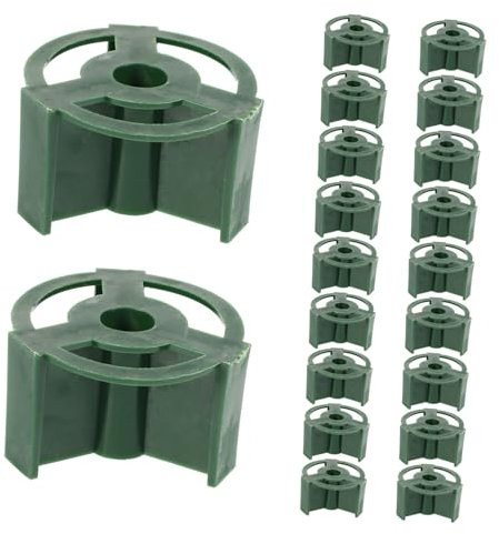 LIFKICH 20piezas Base De Tubo De Flor para Cementerio De Portaflores Conmemorativos De Plástico Decoraciones para Tumbas Soporte para Flores De Cementerio para Jardín o Césped