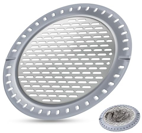 Haarsieb, Edelstahl Abflusssieb Dusche Haarfänger, Badewanne Abflusssieb Dusche Badewanne Abflussabdeckung, Duschsieb Abfluss Haare für Badezimmer,Badewannen,Küchen,Waschräume, Waschbecken (12.7cm)