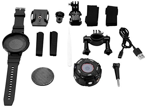 NinGYiYan Reloj con cámara para Dispositivos Inteligentes, Accesorio magnético, vídeo 1080P, Foto de 8 MP, Lente Gran Angular de 153°, Resistente al Agua hasta 30 m, batería de