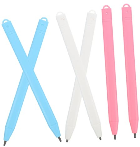 6pcs High Precision Lcd Drawing Pen Reusable Writing Stylus | Plastic Build, No Charging Required, for Lcd Tablets and Drawing Pads, Kids and Adults Use